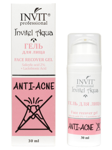 Фото Гель для лица Face recover gel Amino acids + Lanablue для  ухода за жирной и проблемной кожей