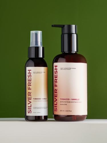 Фото Набор Silver Fresh “ Табак-ваниль” дезодорант + парфюмированный крем