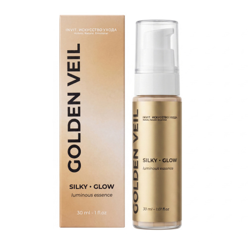 Фото Сияющая эссенция с эффектом BB-хайлайтера и уходовой сыворотки Golden Veil Luminous Essence, 30 мл