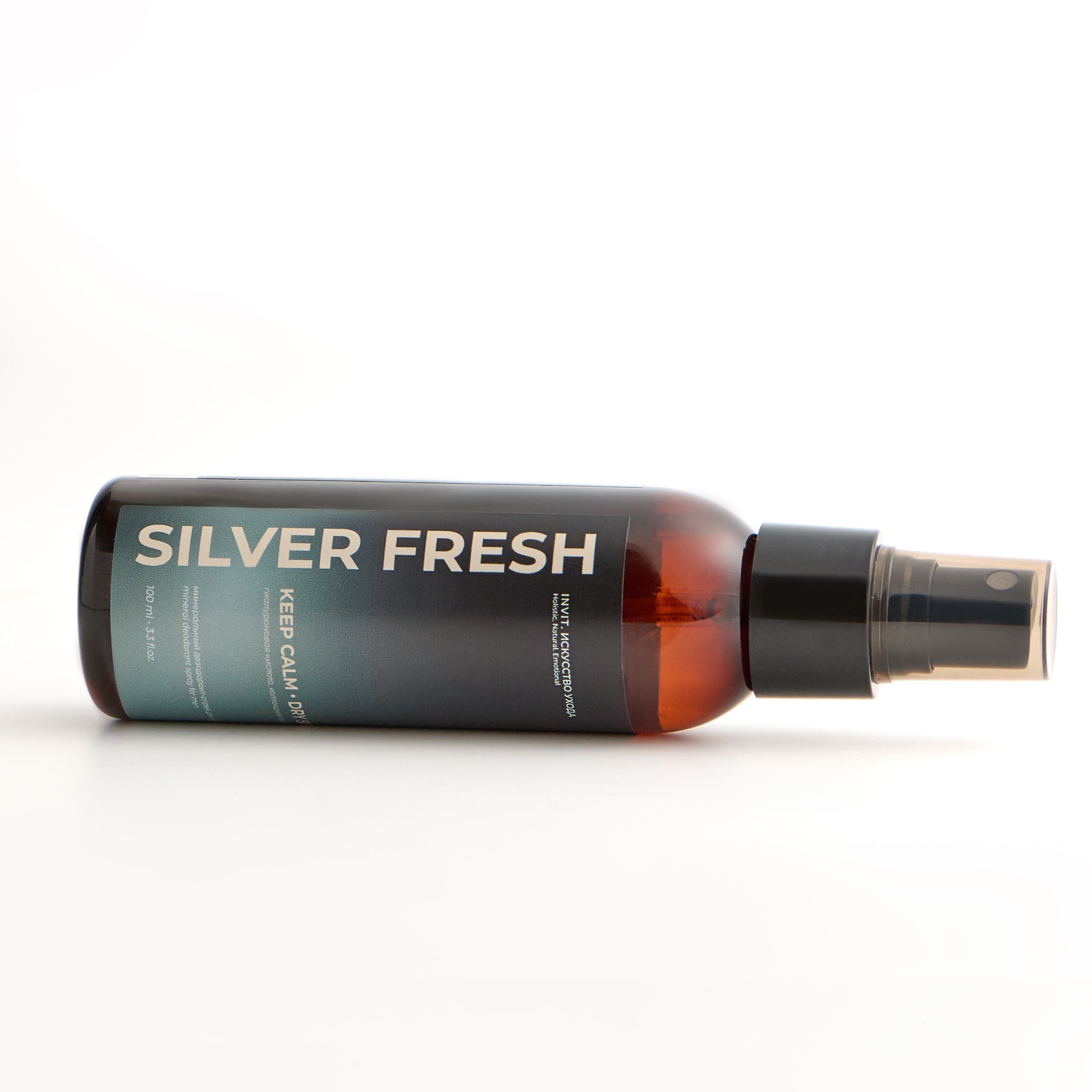 Фото Натуральный минеральный дезодорант-спрей Silver Fresh, мужской
