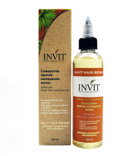 Фото Сыворотка против выпадения волос Serenoa Anti-hair loss serum