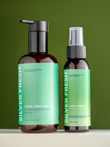 Фото Набор Silver Fresh “ Цитрус-зеленый чай” дезодорант + парфюмированный крем