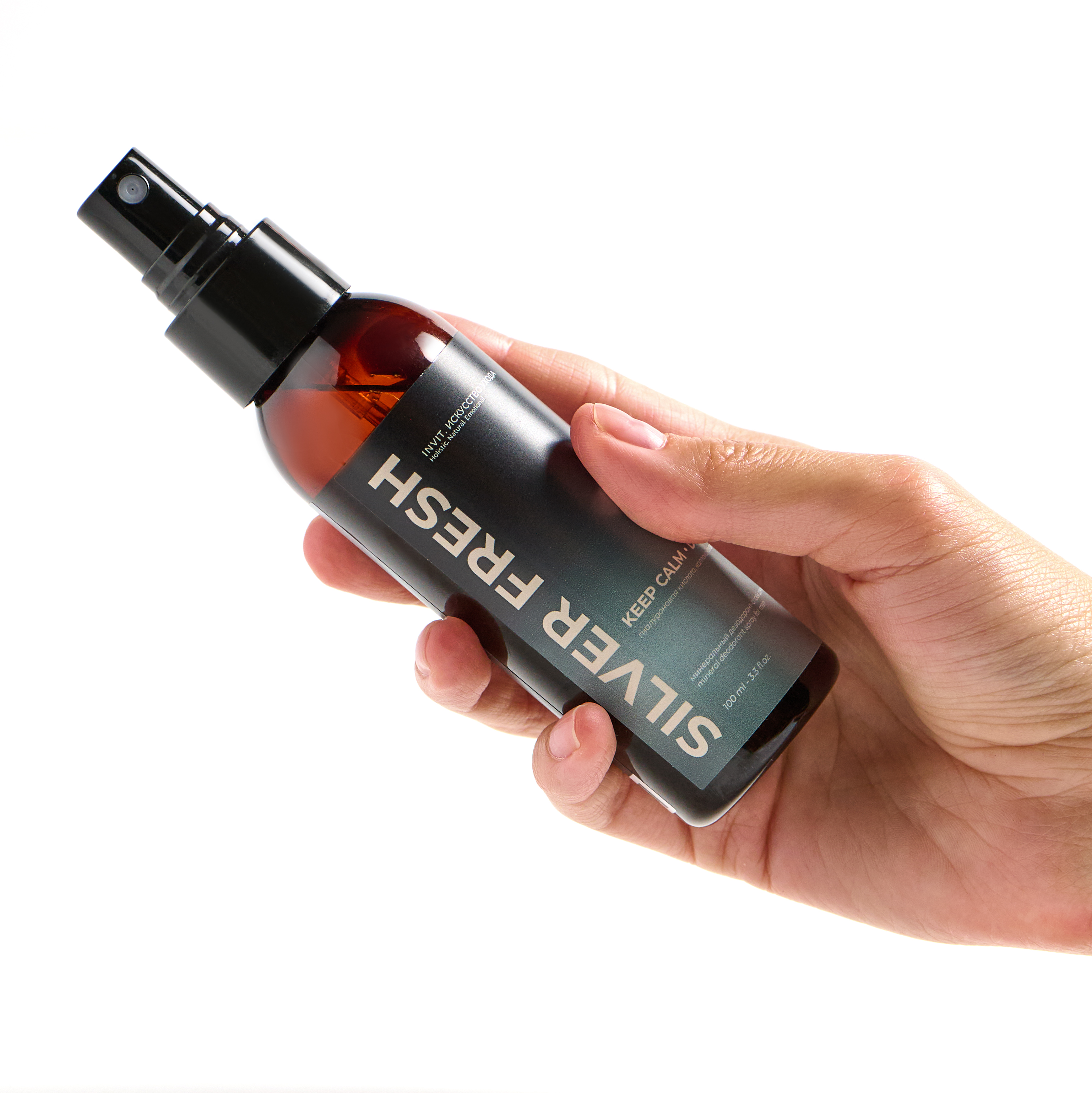 Фото Натуральный минеральный дезодорант-спрей Silver Fresh, мужской