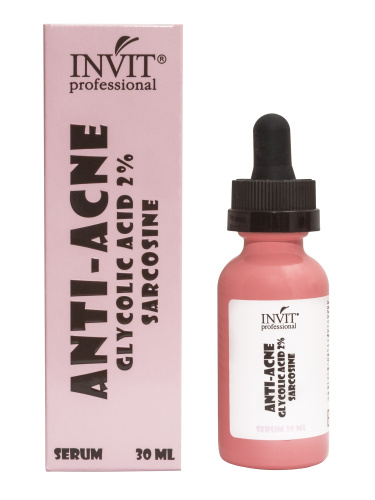 Фото Сыворотка для лица ANTI-ACNE с гликолевой кислотой 2% и саркозином, 30 мл