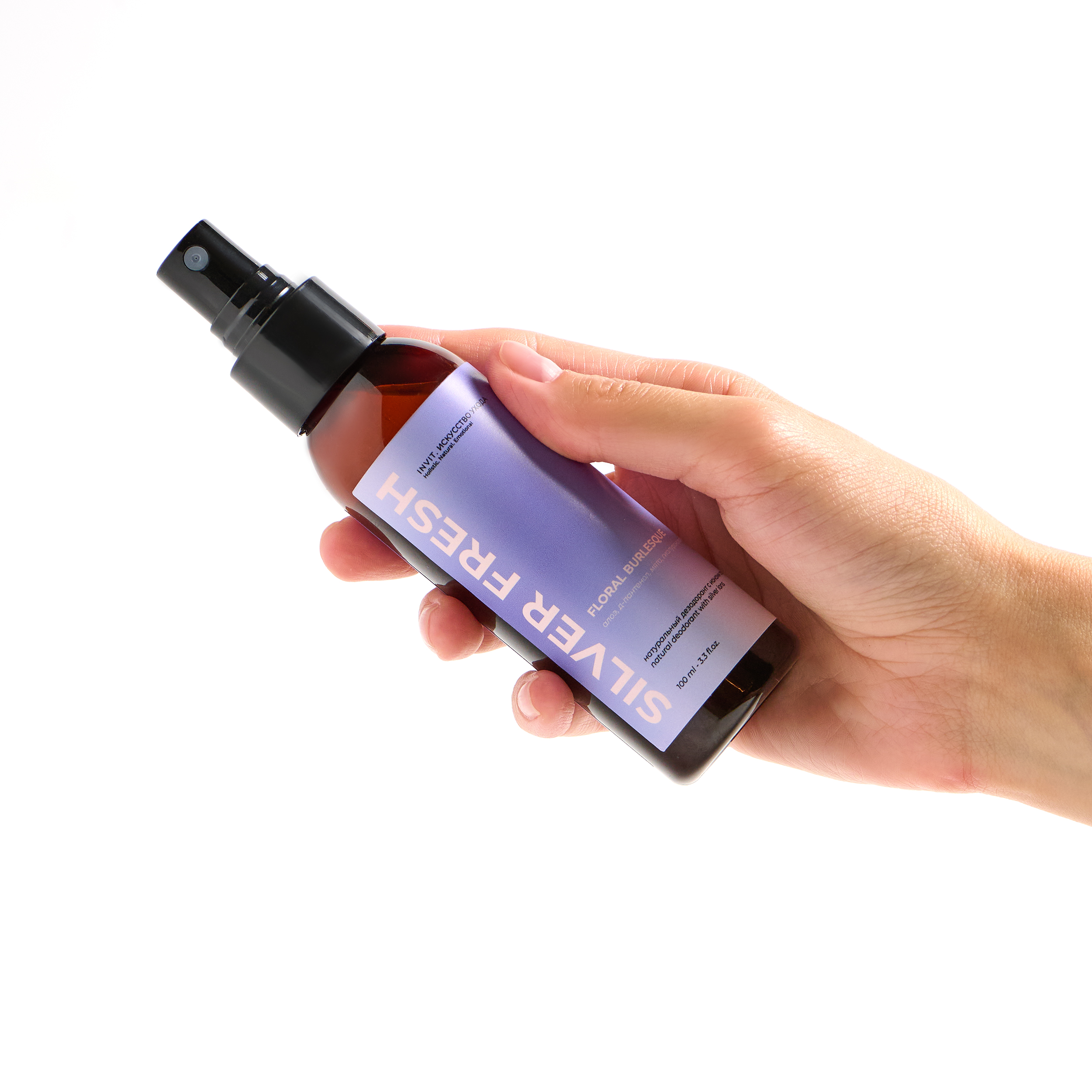 Фото Дезодорант-спрей для тела натуральный цветочный