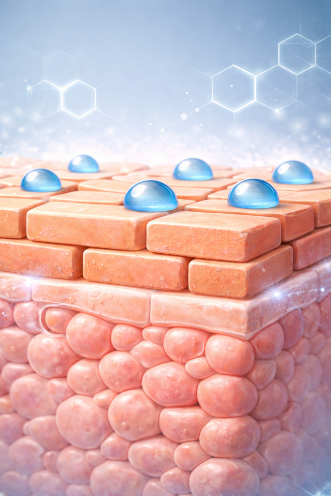 Иллюстрация барьера (кирпичи/липиды)