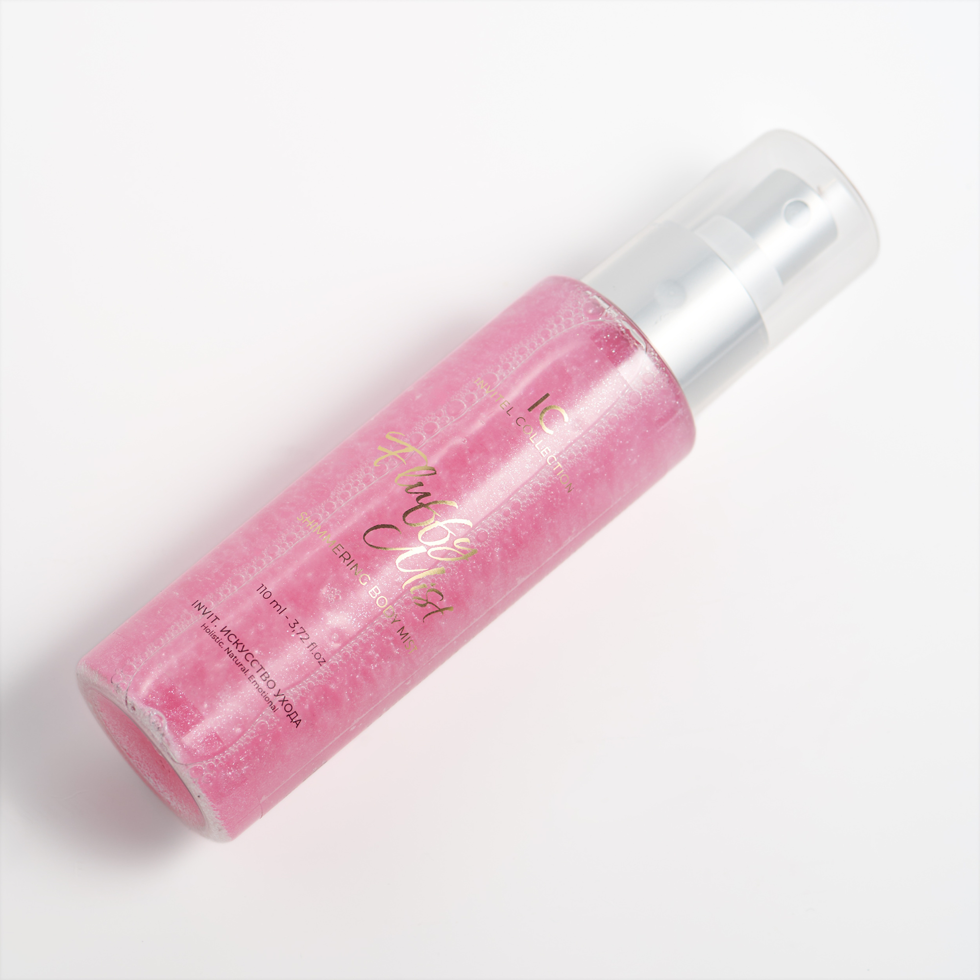 Фото Воздушный цветочно-фруктовый мист с шиммером и мягким розовым  сиянием FLUFFY MIST, 110 мл