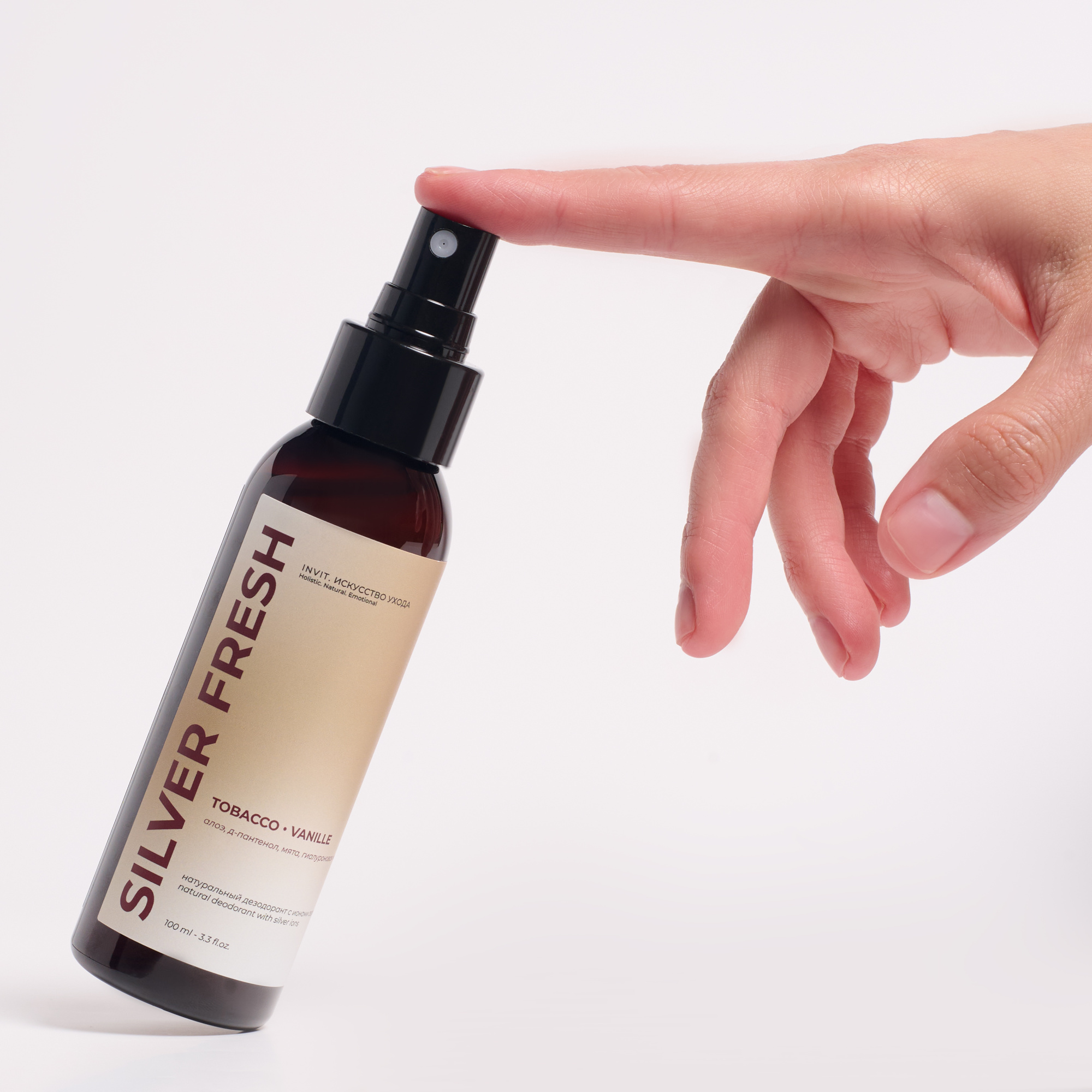 Фото Дезодорант-спрей для тела натуральный табак-ваниль