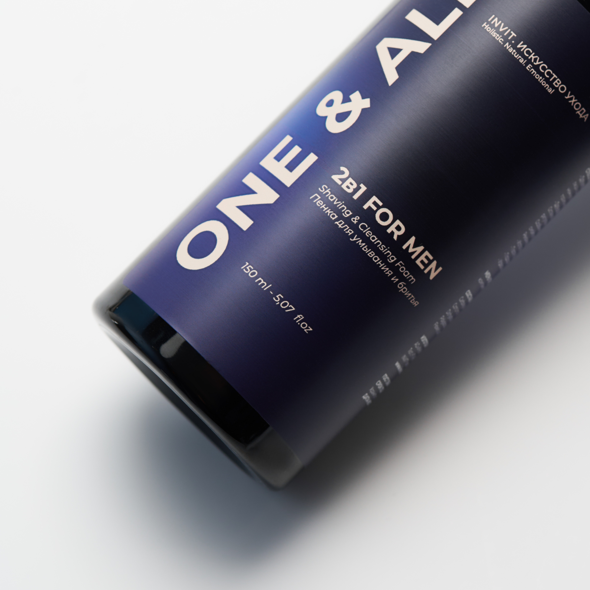 Фото Пенка  2-в-1  для умывания и бритья Увлажняющая и успокаивающая ALL in ONE Гиалуроновая кислота + Пантенол + Иван чай