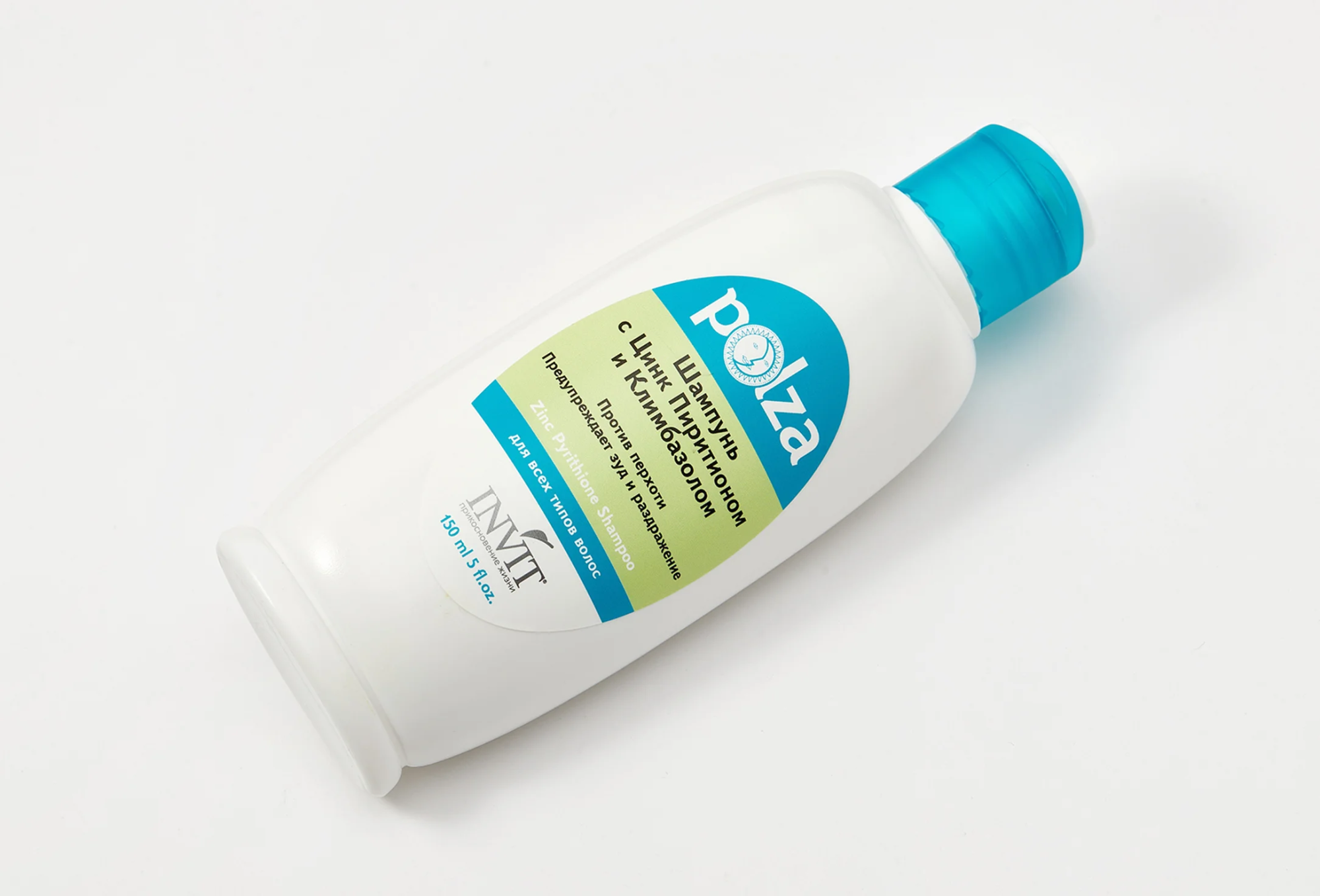 Фото Укрепляющий шампунь против перхоти  с Цинк пиритионом и Климбазолом Польза, 150 мл